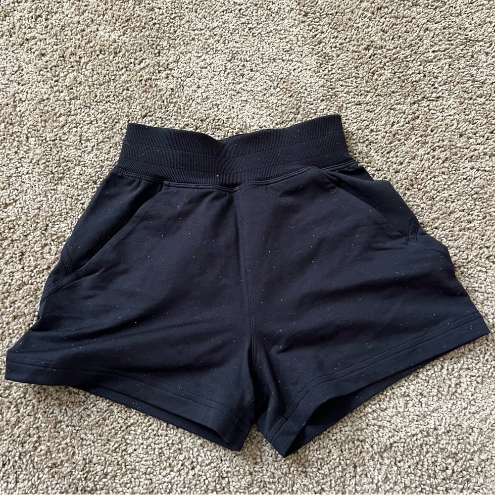 Lululemon Athletica Black High Waist Shorts
